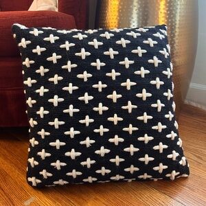 Blu Dot Mima Swiss Cross Wool Throw Pillow